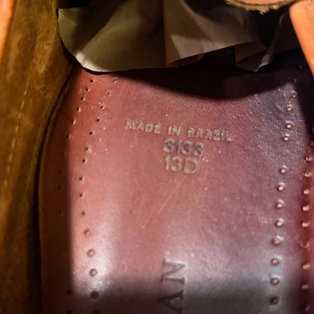 Cole Haan Men's Brown Leather Tassel‎ Loafer Shoes Size 13 D
